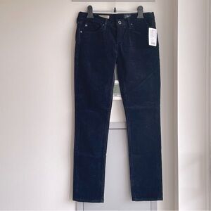 NWT AG ADRIANO GOLDSCHMIED the Stevie Petite Navy Cord